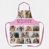 Hou van je mama Foto Collage Pink Schort (Voorkant)