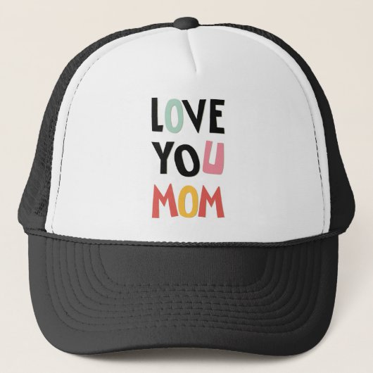 Hou van je mama Trucker Hat Pet (Voorkant)