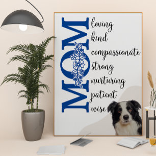 Hou van je mama...van je Border Collie Poster