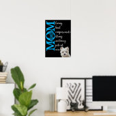 Hou van je mama...van uw Maltese Terrier Poster (Thuiskantoor)