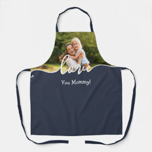 Hou van je mammie Script Photo Apron Schort