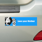 Hou van je moeder bumpersticker (Op auto)