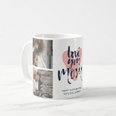 Hou van je moeder drie fotocollage koffiemok (Voorkant links)