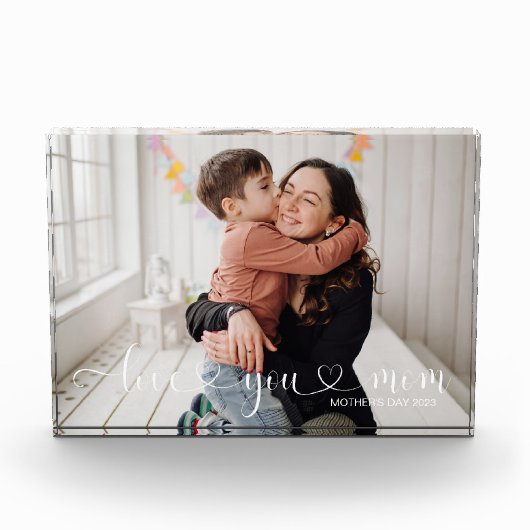 Hou van je moeder  fotoblok 5x7 (Voorkant)