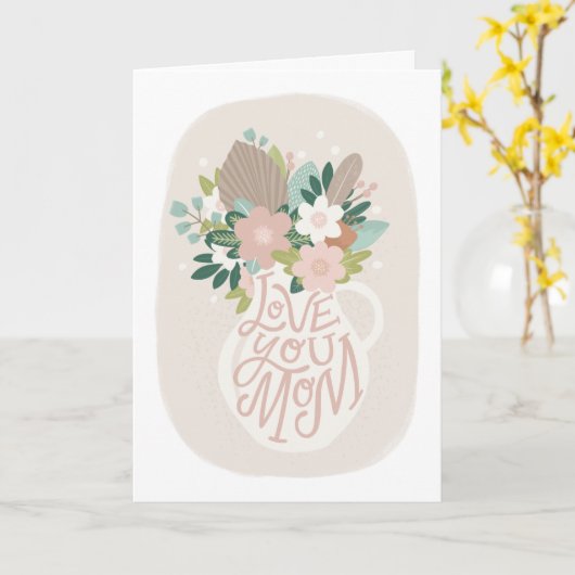 Hou van je moeder. Moederdag voor spoelfloretterin Kaart (Gele Bloem)