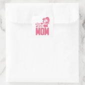 Hou van je MOM Vierkante Sticker (Tas)