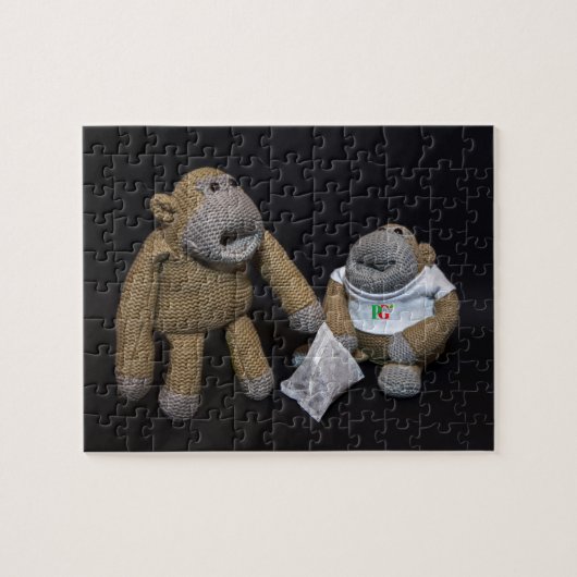 Hou van je Mrs Monkey Legpuzzel (Horizontaal)