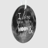 Hou van je naar de maan en terug ornament (voorkant)