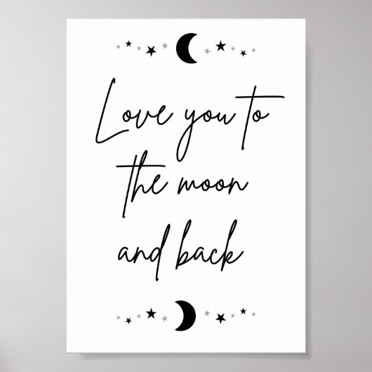 Hou van je naar de maan en terug poster (Voorkant)