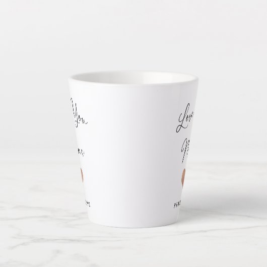 Hou van je Nana | Handgeschreven script en hart Latte Mok (Voorkant)