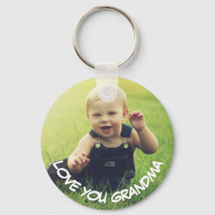 Hou van je oma, Baby foto Sleutelhanger