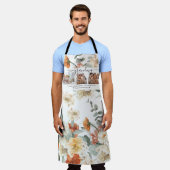 Hou van je oma | Floral Drie Foto-collage Schort (Gedragen)