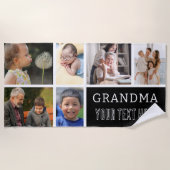 Hou van je oma | Foto-collage en -tekst Strandlaken (Voorkant)