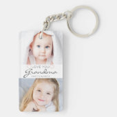 Hou van je oma Handgeschreven script 2 Foto Sleutelhanger (achterkant)