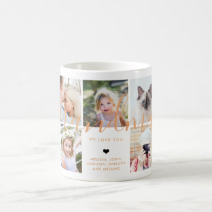 Hou van je oma   Sinaasappel fotogift-kalligrafie Koffiemok