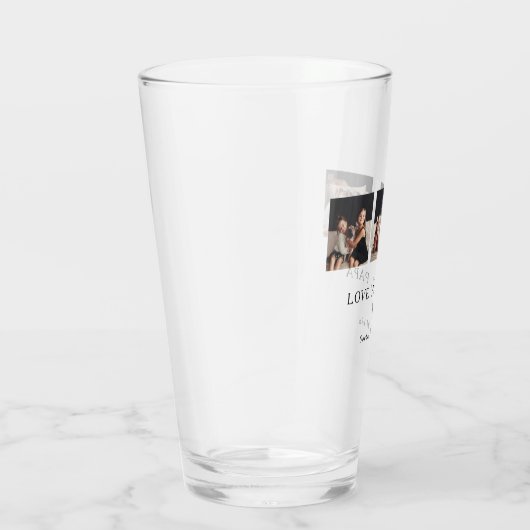 Hou van je Papa | Drie foto's en een hart Glas (Rechts)