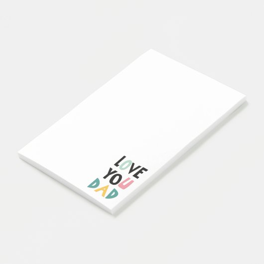 Hou van je papa Notities Post-it® Notes (Schuin)