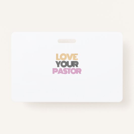 hou van je pastor badge (Voorkant)