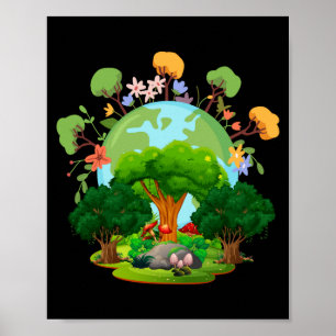 Hou van je planeet Moeder Aarde T-shirt Poster