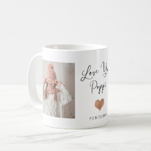 Hou van je Poppi Twee foto's en foto's Koffiemok