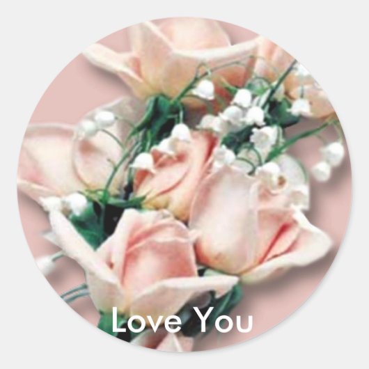 Hou van je Rozen Sticker (Voorkant)