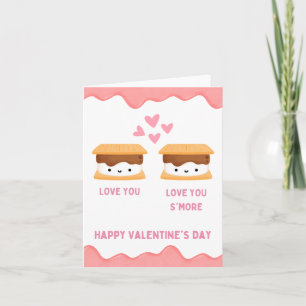 Hou van je Smore Valentijnsdag Holiday Kaart