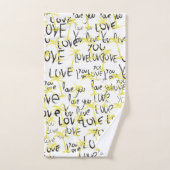 Hou van je tekstpalms bad handdoek (Handdoek)