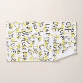 Hou van je tekstpalms bad handdoek (Handdoek)