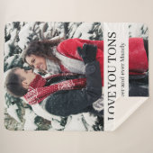 Hou van je tonnen gepersonaliseerd sherpa deken (Voorkant (horizontaal))