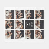 Hou van je vader | Foto Collage Handgeschreven tek Fleece Deken (Voorkant (Horizontaal))