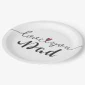 Hou van je vader Happy Vaderdag | Bord papier (Gekanteld)