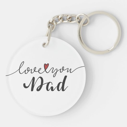 Hou van je vader Happy Vaderdag | Sleutelhanger (Achterkant)