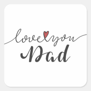 Hou van je vader Happy Vaderdag Sticker