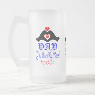 🍺 ↷hou van je vader, je bent mijn held geweldig matglas bierpul