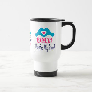 ☕ ↷hou van je vader, je bent mijn held klassieke r reisbeker