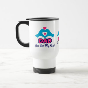 ☕ ↷hou van je vader, je bent mijn held klassieke r reisbeker