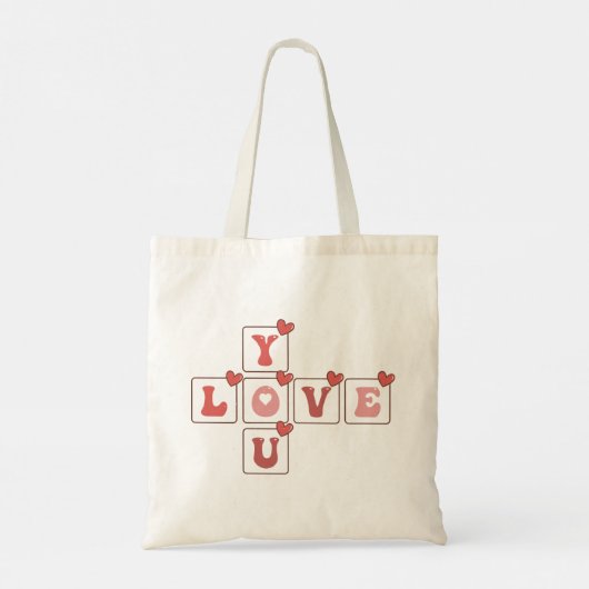 Hou van je Valentijnsdag Tote Bag (Achterkant)