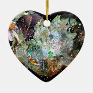 Hou van je wereld! keramisch ornament