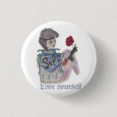 "Hou van jezelf" Empowerment Button (Voorkant)
