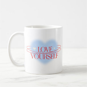 Hou van jezelf Inspirerend Quote Coffee Mok