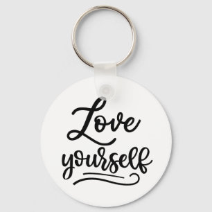 Hou van jezelf Inspirerend quote Zelfliefde Sleutelhanger