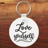 Hou van jezelf Inspirerend quote Zelfliefde Sleutelhanger (Voorkant)