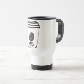Hou van jezelf Koffie Reizen Mug Reisbeker (Voorkant rechts)