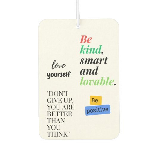 hou van jezelf luchtverfrisser (Voorkant)