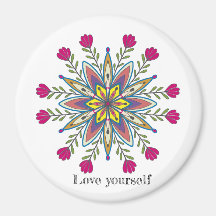 Hou van jezelf Mandala Bloemen