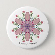 Hou van jezelf mandala bloemen