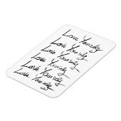 Hou van jezelf! Motivatie kalligrafie Magneet (Linkerzijde)