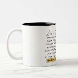 Hou van jezelf tweekleurige koffiemok