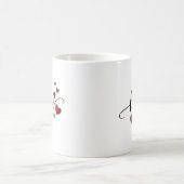 Hou van jullie kalligrafie en hart koffiemok (Center)