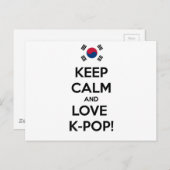 Hou van K-Pop! Briefkaart (Voorkant / Achterkant)